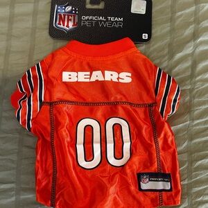 NFL Bears Dog Jersey in Bright Orange